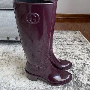 Gucci rain boots size 38